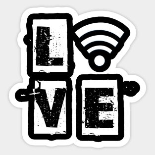 WLAN Love Internet Sticker